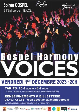 Concert de Gospel  - vendredi 1er décembre
